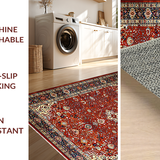 Luxe Earthy Hues with Medallion(Red)