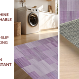 Ultra Soft Area Rug, Non Slip, Stain Resistant, Washable Area Rugs for Living Room, Bedroom, Trendy Mauve Monochromatic Visual Harmony(Purple)