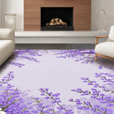 Ultra Soft Area Rug, Non Slip, Stain Resistant, Washable Area Rugs for Living Room, Bedroom, Lavender Dreamy Cloud Design(Purple)