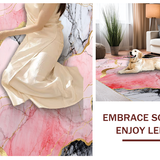 Contemporary Abstract Pink Black(Pink)