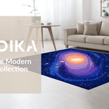 Futuristic Outer Space Motif(Blue)