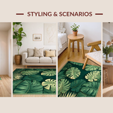 Elegant Gold Green Botanical Motif(Green)