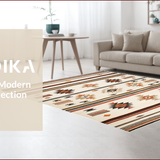 Ultra Soft Area Rug, Non Slip, Stain Resistant, Washable Area Rugs for Living Room, Bedroom, Rustic Vintage Southwest Aesthetic(Beige)