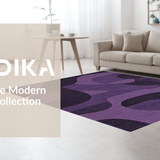 Ultra Soft Area Rug, Non Slip, Stain Resistant, Washable Area Rugs for Living Room, Bedroom, Vibrant Rich Tone with Shag Appeal(Purple)