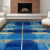 Contemporary Dynamic Patterned Elegance(Blue)