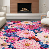Chic Multihued Floral Composition(Blue)