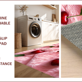 Ultra Soft Area Rug, Non Slip, Stain Resistant, Washable Area Rugs for Living Room, Bedroom, Coquette Bow Fluffy(Pink)
