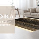 Ultra Soft Area Rug, Non Slip, Stain Resistant, Washable Area Rugs for Living Room, Bedroom, Animal Print Rustic Elegance(Black)