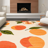 Vibrant Abstract Citrus Design Appeal(Beige)