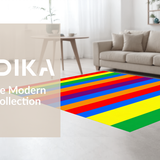 Bright Colorful Geometric Play Surface(Red)