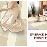 Artful Meandering Lines Tranquil Vibe(Beige)