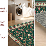 Vintage Botanical Flourish Motif(Green)