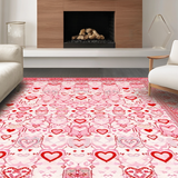 Ultra Soft Area Rug, Non Slip, Stain Resistant, Washable Area Rugs for Living Room, Bedroom, Vibrant Romantic Color Fusion(Pink)