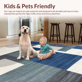 Ultra Soft Area Rug, Non Slip, Stain Resistant, Washable Area Rugs for Living Room, Bedroom, Modern Zen Sanctuary Floor Canvas(Gray)
