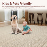 Ultra Soft Area Rug, Non Slip, Stain Resistant, Washable Area Rugs for Living Room, Bedroom, Stylish Animal Print Living Room Rug(Beige)