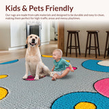 Ultra Soft Area Rug, Non Slip, Stain Resistant, Washable Area Rugs for Living Room, Bedroom, funky tufted cat rug(Gray)