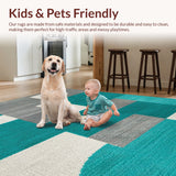 Ultra Soft Area Rug, Non Slip, Stain Resistant, Washable Area Rugs for Living Room, Bedroom, Abstract Serenity Meditation Haven(Green)