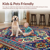 Ultra Soft Area Rug, Non Slip, Stain Resistant, Washable Area Rugs for Living Room, Bedroom, mushroom snail kitchen(Red)