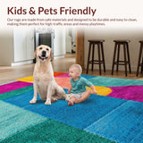 Ultra Soft Area Rug, Non Slip, Stain Resistant, Washable Area Rugs for Living Room, Bedroom, Pool Entrance Doormat Style-5(Yellow)
