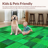 Ultra Soft Area Rug, Non Slip, Stain Resistant, Washable Area Rugs for Living Room, Bedroom, Fluffy Shaggy Nursery Rug(Green)