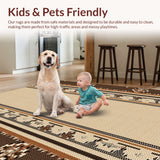 Ultra Soft Area Rug, Non Slip, Stain Resistant, Washable Area Rugs for Living Room, Bedroom, Bass Fishing Wildlife(Beige)