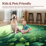 Ultra Soft Area Rug, Non Slip, Stain Resistant, Washable Area Rugs for Living Room, Bedroom, Fluffy Shag Nursery(Green)