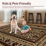 Ultra Soft Area Rug, Non Slip, Stain Resistant, Washable Area Rugs for Living Room, Bedroom, Animal Print Cowboy Style Faux Hide Rug(Beige)