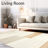 Sun Kissed Desert Area Rug Textured Neutral Design(Beige)
