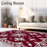 Winter Area with Delicate Ice Artwork(Red)