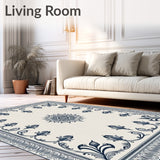 Baroque Arabesque with Ornamental Vinework and Petal Flourishes(Beige)
