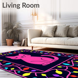 Illuminated Feline Holiday Whimsical Festive Novelty Gift(Pink)