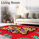 Outrageous Flashing Tabby Accident Merry Entertaining Conversation(Red)