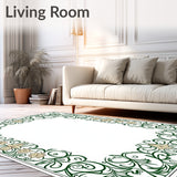Delicate Floral Vines Design Showcasing Ornate Botanical Details(Green)