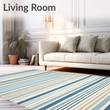 Azure Horizon Collection Striped Dune Area(Blue)