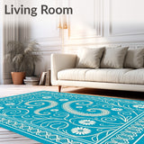 Enchanted Blossom Paisley Swirl (Blue)