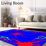 Abstract Graffiti Splash Decorative Cartoon Modern Pop(Blue)