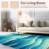 Dynamic Teal Wave Aesthetic(Blue)