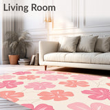 Romantic Petal Journey Exquisite Walkway Tapestry(Pink)