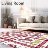 Festive Plaid Pine Branches with Scripted Holiday Greetings(Red)