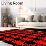 Merry Checkered Featuring Classic Tartan Motifs(Red)