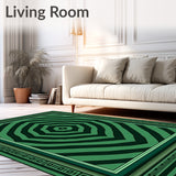 Elegant Spiral Labyrinth Mosaic(Green)