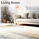 Contemporary Abstract Area with Sophisticated Neutral Gradient Motif(Beige)