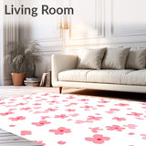 Kawaii Cherry Petal Shaped Floor Design(Pink)