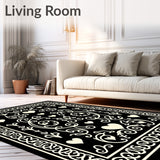 Romantic Spiral with Vintage Filigree Accents (Black)