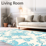 Heirloom Damask Artisan Ornate Traditional Authentic (Blue) - ODIKA