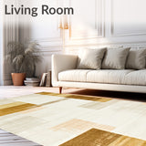 Abstract Earthy Geo Area for Indoor or Spaces(Beige)