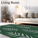 Enchanted Forest Canopy with Mystical Fern Silhouettes(Green)