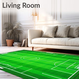 Soccer Pitch with Professional Field Graphics(Green)