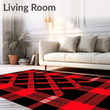 Buffalo Checkered Tartan with Classic Plaid Motif(Red)