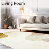 Contemporary Abstract Neutral Tone Area With Artistic Expression(Beige)